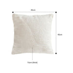 SOGA 2X 50cm Beige Internet Celebrity 3D Arched Raised Pattern Throw Pillow FRENCHCUSHION215X2