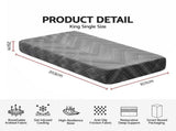 Giselle 25cm King Single Memory Foam Mattress Gel Infused Foam Removable Cover FOAM-D-MFM-ECLIPSE-H025-KS