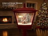 Christabelle 1.8m Christmas Lamp Post Outdoor Display Decoration LED Lights Front Yard Lawn Sta 112_RHG600