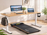 Artiss 140cm Standing Desk Treadmill Motorised Natural Wood SDTM-156E-380-WDBK