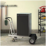 Black 4 In 1 Folding Toe Plate Hand Truck for Heavy Loads, Aluminium and Steel Hybrid V178-69004