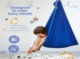 Sensory Swing for Kids Elastic Balance Relaxation Toy, Indoor Outdoor Nylon Hammock for Children V1192-AZ-W-22185