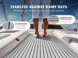 Boat Flooring, EVA Foam Boat Decking 94.5" x 45.7", Non-Slip Self-Adhesive Flooring, 29.9 sq.ft V952-CBZZFHPMDDHSZQ449V0