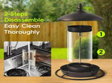 Metal Roof Bird Feeder - Chew Proof for Outdoor Hanging Wild Bird Seeds V1107-134-04161