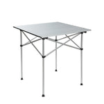 Weisshorn Folding Camping Table 70CM Roll Up Outdoor Picnic BBQ Aluminium Desk CAMP-B-T-ALUM-70