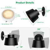 Night Light Wireless Wall Light Indoor LED 2 Pack,Battery Operated Wall Lights Rechargeable Lamp V1171-CB-WL-MINI-B2-CCT-USB