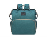 Multifunctional Diaper Backpack with Mosquito Net and Insulated Pockets - Green V888-ELOSUNG15303