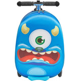 VEVOR Ride-on Luggage 20-inch Kids Scooter Suitcase with Flash Wheels Blue V952-FDDQXXLX20INVRMNL001V0