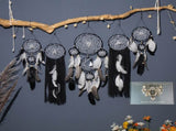 5-Piece Bohemian Handmade Dreamcatcher Wall Hanging Set - Nordic Style Feather Room Decor V888-ELOSUNG42452