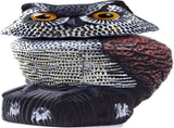 Fake Owl Decoys to Scare Birds Away, Rotating Head Sculptures, Nature Enemy Scarecrow Plastic V1258-DP02-C-331