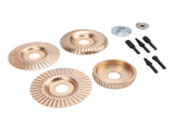 4PCS Angle Grinder Wood Carving Disc Set Carbon Steel Grinding Wheel Shaping Disc with 5 Rotating V1294-YM0901-3114240101011