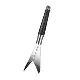 Kitchen Accessory Fruit Carving Tool Stainless Portable Cutter Plated Silver 2Pcs V1369-AZ3-W-20107