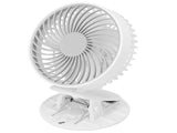 Portable Desk Fan 3 Speed Wind Mini Desktop Fan with Clip for Home Office and BedroomWhite V1294-YM0721-3113210022511