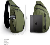 Crossbody Left Shoulder 7.5L - Crossbody Bag Men,Sling Backpack - Fits 12" Tablet - Single V1164-325749