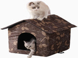 Cat Houses for Outdoor Cats,Feral Cats House,Weatherproof Warm and Insulated Cat House Stray Cats V1366-AZ2-W-04332