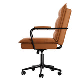 LEVEDE Ergonomic Office Chair Computer PU Brown OF1046-BR