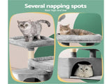 i.Pet Cat Tree 69cm Scratching Post Tower Scratcher Wood Condo House Bed Trees PET-CAT-APS019-GR