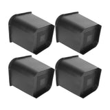4 Pcs 8in Trapezoid Heavy Duty Bed Chair Risers Feet Leg Lift Furniture Extra Raisers Stand V1294-YM0901-3114230085611