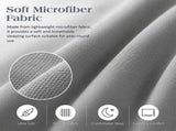 Microfiber Sheet Set 4 Piece Queen Light Grey Deep Pocket Bed Sheets Soft Breathable Easy Care V63-957861