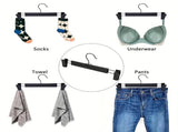 20pcs Super Anti-Slip Pants Hangers with Clips, Thickened Plastic Dual-Use Skirt/Pants Hangers, V1232-KJ20PCS001