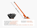 Prylever Bar, 2994 kg Weight Capacity, 1.4 m Carbon Steel Handle Lever Dolly, Pry Lever Bar with V952-HLQG60INCH66SB4AX001V0