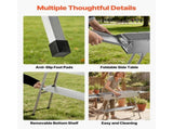 Foldable Charcoal Grill, 0.16 m Portable Charcoal Barbecue Grill with Liftable Charcoal Tray & Side V952-TLCTZDKZTKBXI2GZV001V0