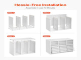 Literature Organizer, 24 Compartments Office Mailbox with Adjustable Shelves, Wooden Mailbox Sorter V952-WJJEKBHB24G905SHCV0