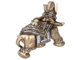 Resin Elephant Statue Figurine Crafts Desktop Ornaments for Home Living RoomGold L 16.5x8x16cm V1294-YM0718-3115200145211
