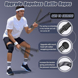 2-Pack Cordless Battle Ropes - Battle Rope - Fitness Rope - Soft Grip - For Home Gym & HIIT V1188-ZXY-131-178