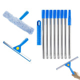3.1m Extendable Window Squeegee Cleaner Kit with Long Handle for Glass Shower Car and RV V1263-JX-8047