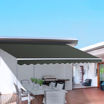 Instahut Retractable Folding Arm Awning Motorised Sunshade 2.5Mx2M Grey AWN-B-ARM-REMOTE-25X20-GREY