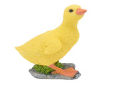 Garden Duck Statue Outdoor Yard Resin Cute Animal Lawn Figurine Patio Ornament Sculpture Art Yellow V1294-YM0521-3111230036211
