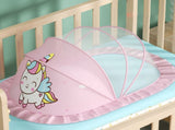 Baby Fly Net Tent Portable Bottomless Breathable Folding Net Bed Tent for Kids Sleeping Pink V1294-YM0703-3117230079711