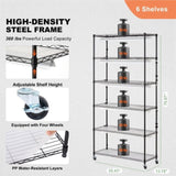 Plant Stand with Grow Light 6 Tiers 180W 180 cm Indoor Plant Grow Shelf V952-GNZWJ180CM90SFKCTV3