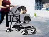 PaWz Large Pet Stroller Dog Cat Travel Grey ST1004-GY