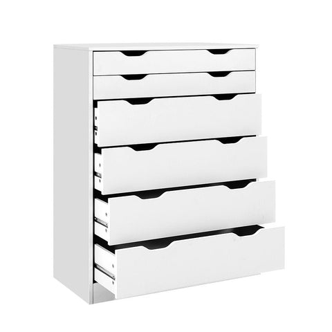 Artiss 6 Chest of Drawers - MYLA White FURNI-G-DT-4D2-WH-AB