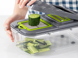 22-in-1 Vegetable Fruit Chopper Cutter Multifunctional Veggie Dicer Slicer with 13 Blades for V1263-JX-7137