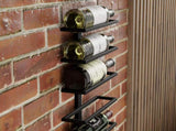 CARLA HOME Set 2 Pcs Metal Wall Mount Wine Rack for Wine Bottles, Liquor, Champagne LSB-36133