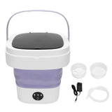 Portable Mini Washing Machine Small Clothes Foldable Laundry Machine with 3 Cleaning Modes for Hotel V1294-YM0901-3113250124712