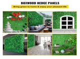 Artificial Boxwood Panels, 20 PCS 20"x20" Boxwood Hedge Panels, PE Artificial Grass Backdrop V952-ML202020PC400OWRLV0