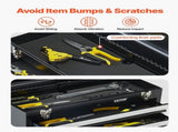 Metal Tool Box, 20.5-inch, Portable Metal Tool Box with 4 Drawers, Small Tool Chest with EVA Liners, V952-CTSBXSGJX20ILXNNKV0