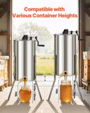 VEVOR Honey Extractor, 2 Frame Manual Honey Spinner with Transparent Lid, Stainless Steel Honeycomb V952-SDYMJJPBXG13SWI9S001V0