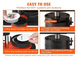 Button Maker Machine, 2.28 inch/58mm Pin Maker, Installation-Free Badge Punch Press Kit, Children V952-SLKXZJ58MM100NXJ1V0