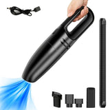 Handheld Wet/Dry Vacuum Cleaner 6000Pa Cordless for Car, Portable Rechargeable 4000mAh with 5 Tools V1192-AZ-W-29970