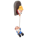 Garden Tree Gnome Statue Resin Colorfast Tree Climbing Elf Sculpture for Yard Outdoor V1294-YM0718-3111210479111