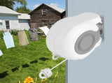 Double Line Retractable Clothesline Wall Mounted Laundry Drying Rack 15m V1263-JX-8080