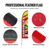 Burger Restaurant Advertising Feather Flag Kit Swooper Flag Poles 16.3 FT V952-QGYMQGQWABURIT7ZBV0