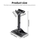 Adjustable Roof Mount Bracket with 180&deg Pivot and 360&deg Rotating Mast for Standard Gen 3 Dish and V1341-ZY-F2VMQX7H-DARKGREY
