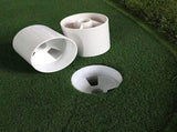 4pcs White Golf Putting Cups Practice Set Golf Training Aids for Players and Beginners V1369-AZ3-W-16527