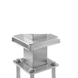 VEVOR Cable Railing Post, 42" x 2" x 2" Steel 30&deg; Angled Hole Stair Railing Post, 12 Pre-Drilled V952-1JZLGZ1067556VUN5V0